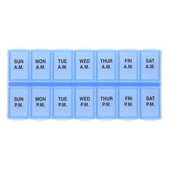 Ezy Dose Blue, White 7 Day Pill Organizer 67375