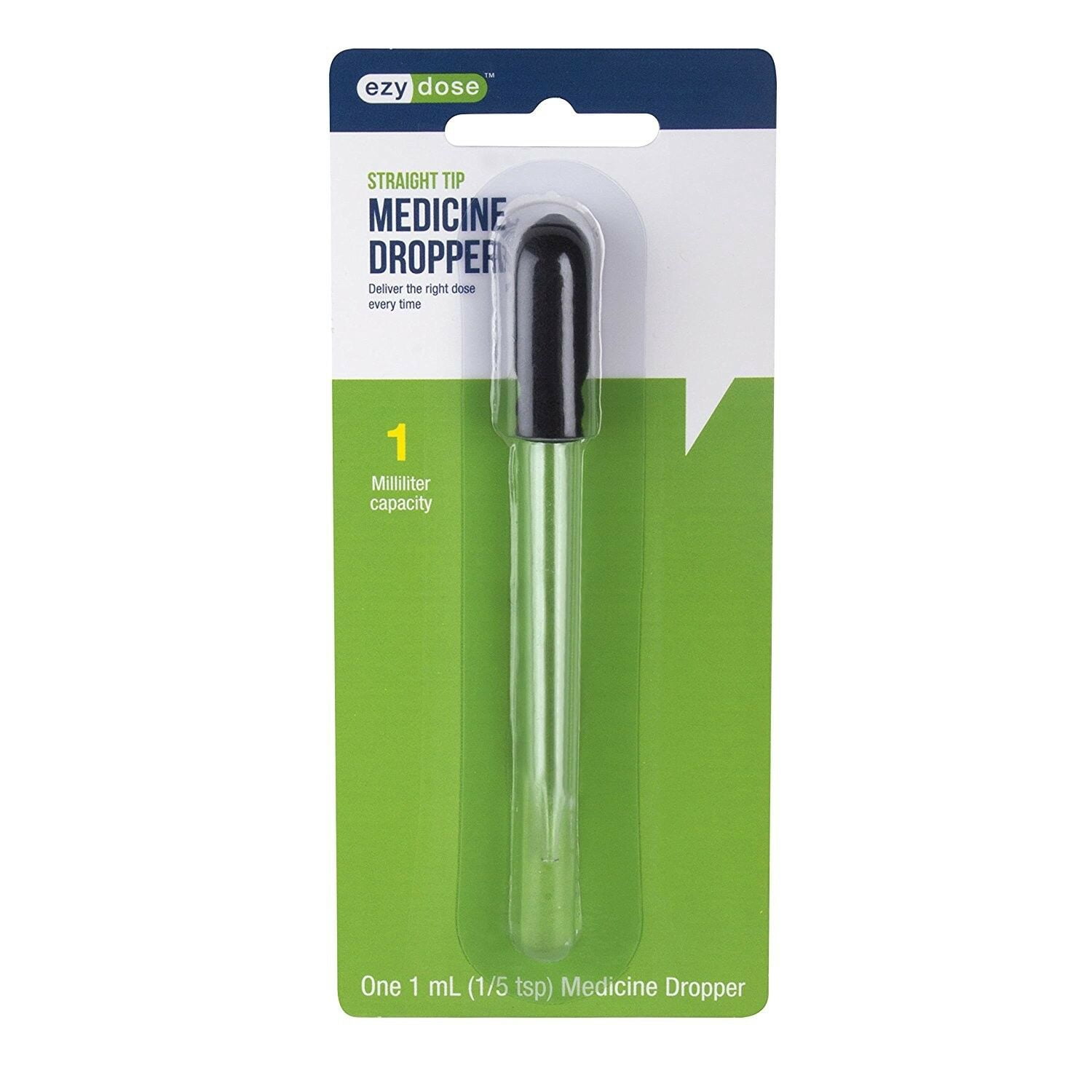 Ezy Dose Straight Tip Glass Medicine Dropper, 1 mL Capacity HSA/FSA ...