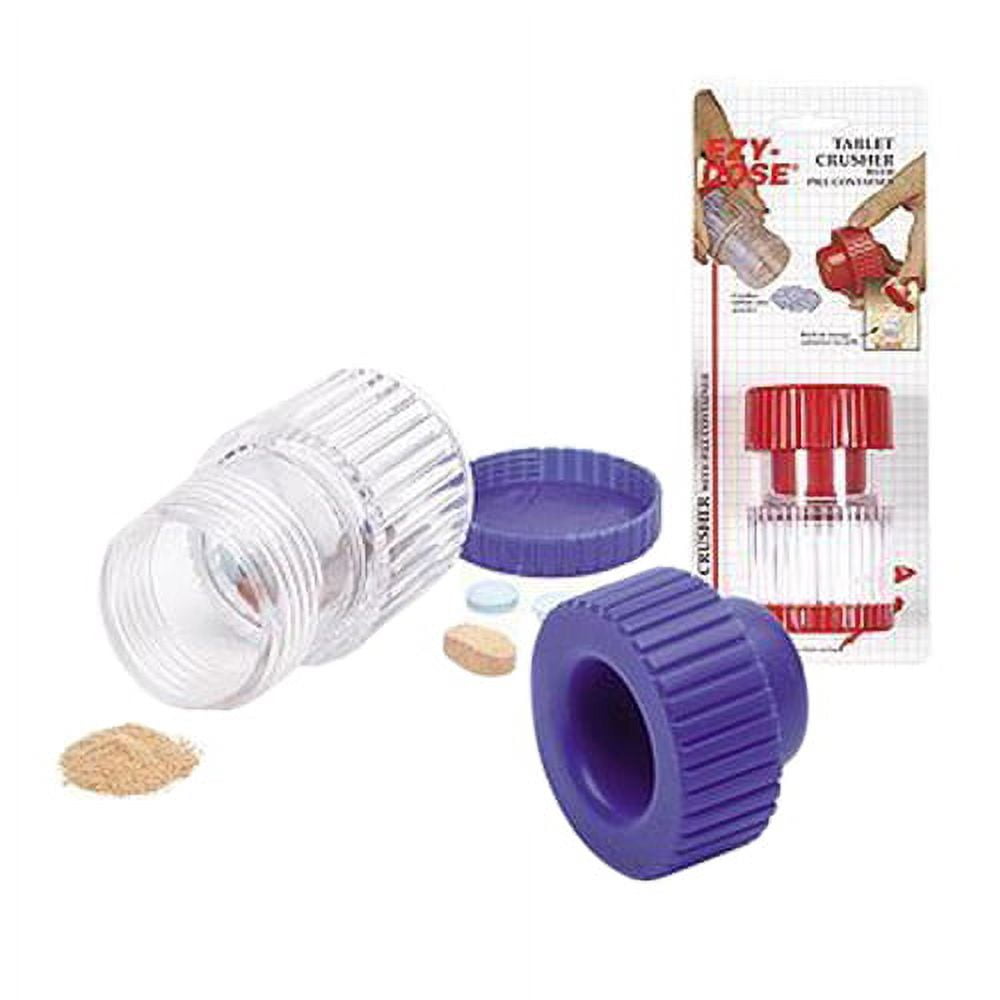 Ezy Dose Pill CrusherPlastic With Container, 3 Pack
