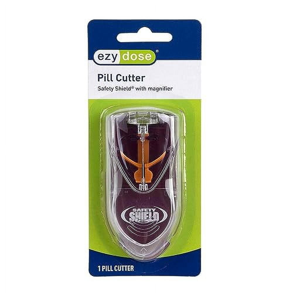 Ezy Dose Pill Cutter with Safety Shield, Safely Cut Pills and Vitamins