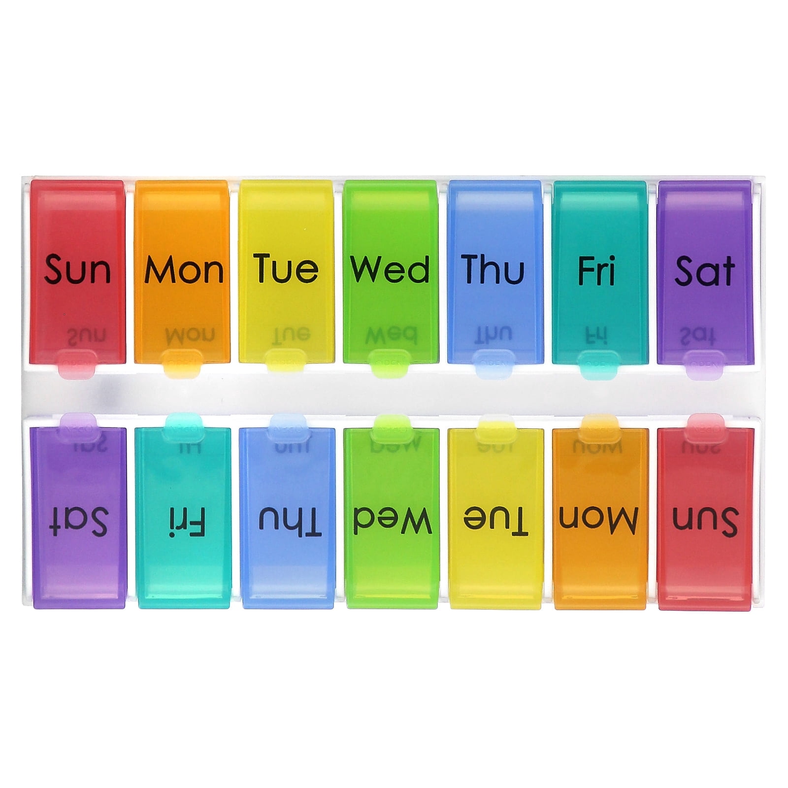 Ezy Dose Pill Organizer with Weekly 14 Day, 1 Ea..