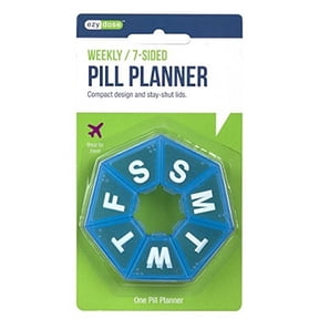 Ezy Dose Weekly 7-Sided Pill Planner Pill Organizer