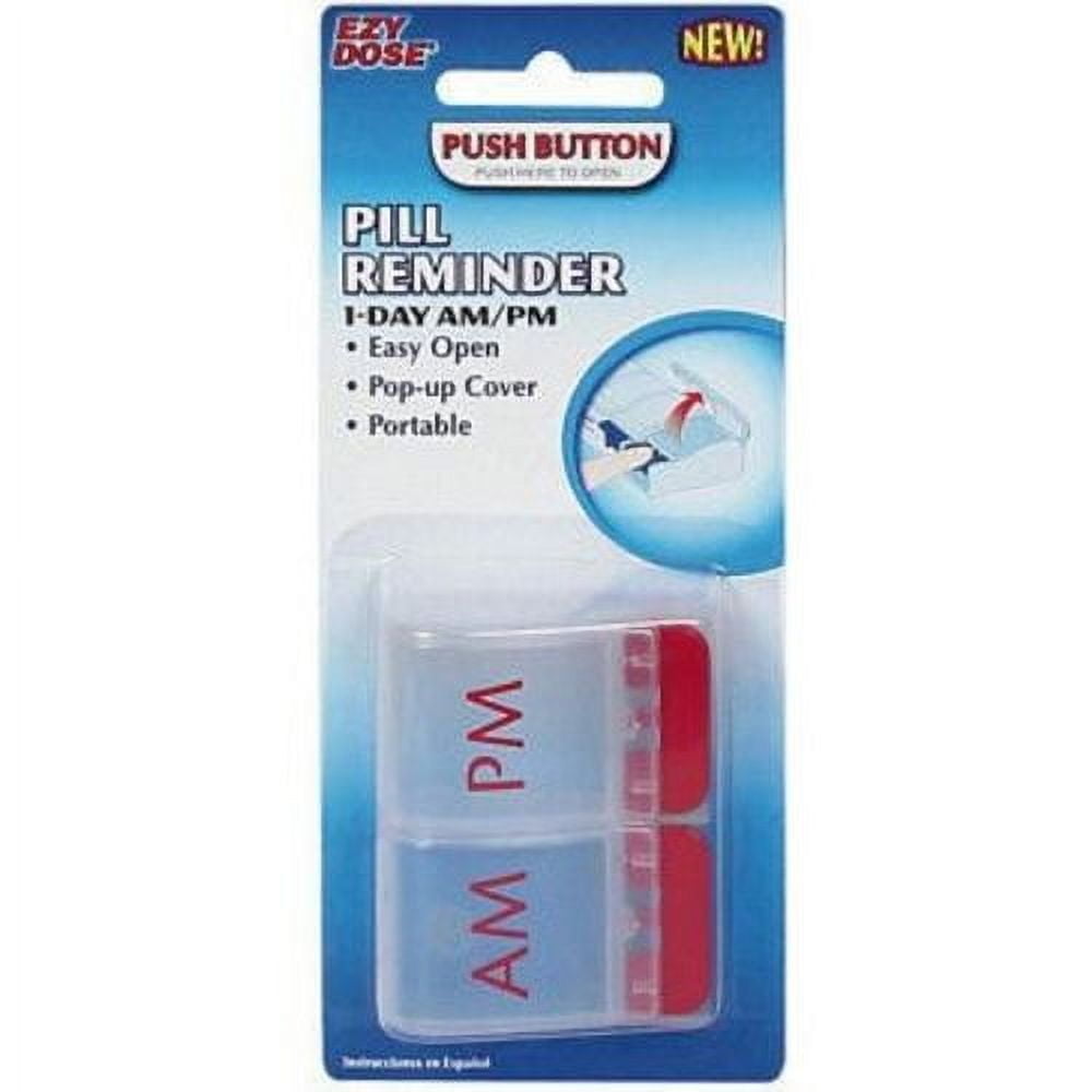 Ezy Dose Day Am Pm Push Button Pill Reminder