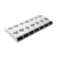 thumbnail image 1 of Ezy Dose Push Button (7-Day) Pill Planner, AM/PM, Large Compartments, Transparent Lids, Black, 1 of 5
