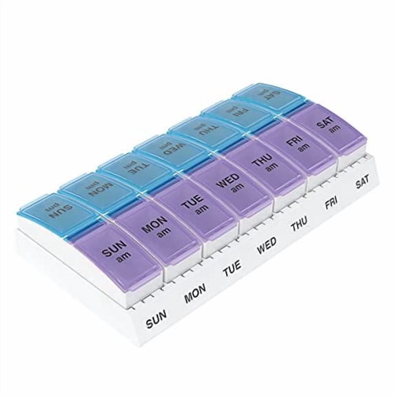 Ezy Dose Weekly AM/PM Pop-Out Pill Planner (Large)