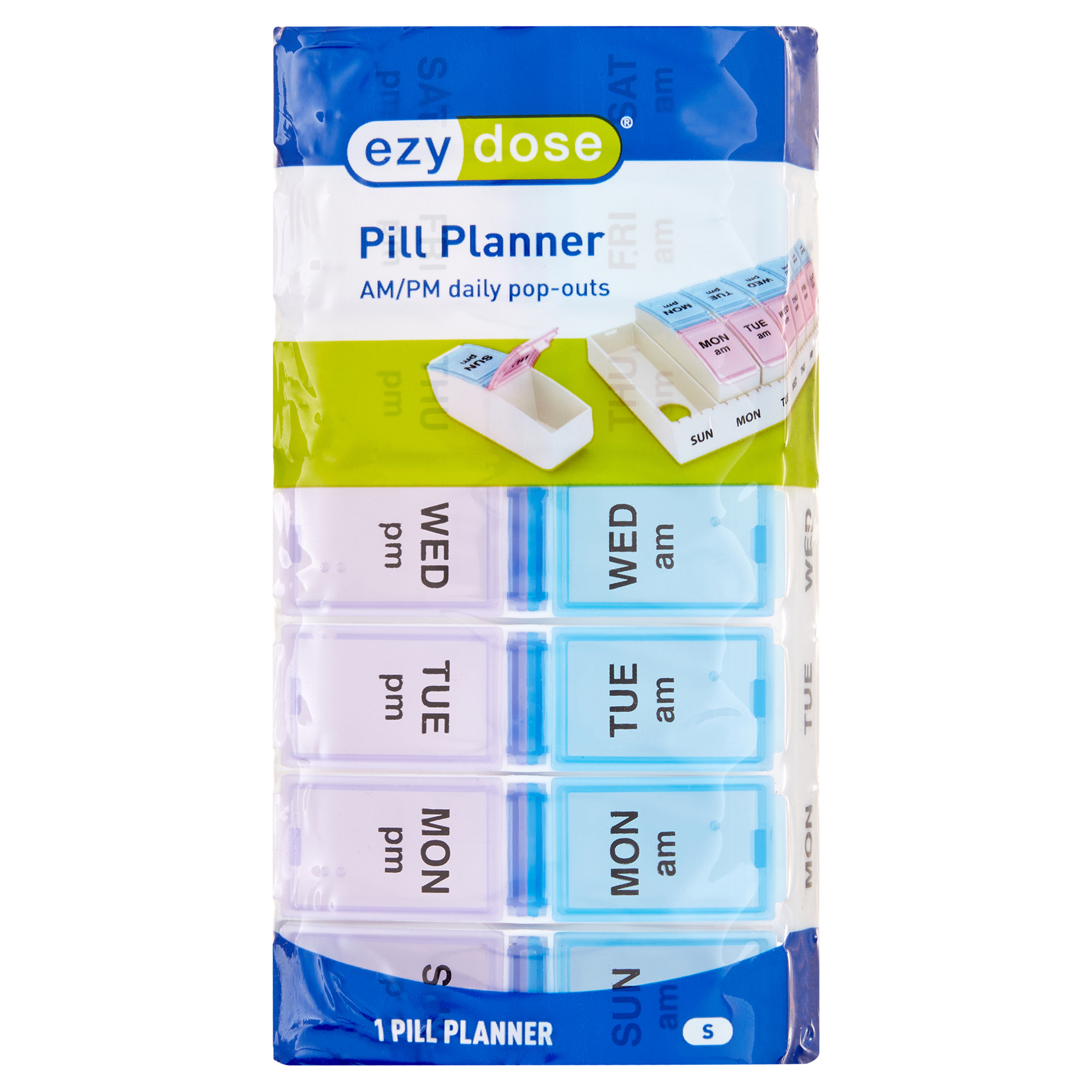 Ezy Dose® Weekly AM/PM Travel Pill Planner - image 1 of 10