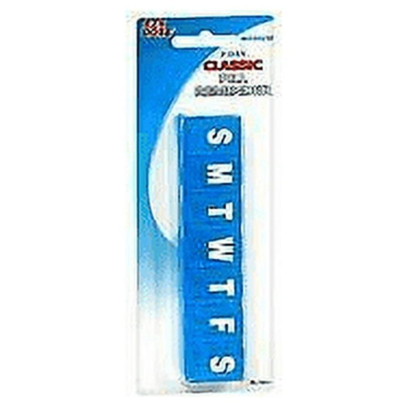 Ezy Dose Weekly Classic 7 Day Medication Easy Pill Planner, Medium, 3-Pack