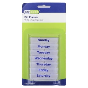 Ezy Dose Weekly Pill Chest with Removable Daily Compartments