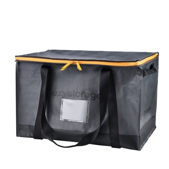 Ezy Storage 20.6 Gallon, Large, Water-Resistant Heavy-Duty Collapsible Utility Storage Bag with Zipper and Reinforced Handles