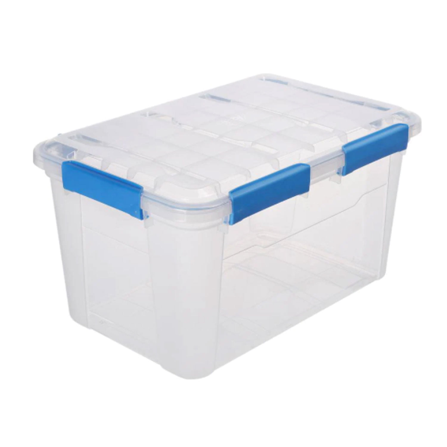 Ezy Storage 11.4-Liter/12-Quart Waterproof Clear Gasket Tote at