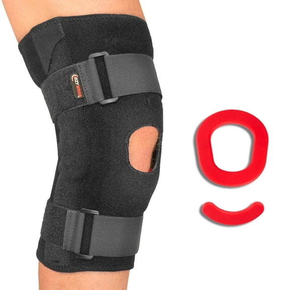 Ezy Wrap All-In-One Superior Hinged Knee Brace Comfortable Patella Stabilizer  Enhance Your Physical Activity & Health with this Patellar Stabilizing Knee Brace  Silicone Pad for Better Fit