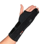 Ezy Wrap The Boxer Orthopedic Hand & Wrist Brace – Wrist Support Brace for Women & Men – Comfortable Wrist & Hand Wraps w/Finger Splints for Metacarpal Fracture, Sprain, or Swelling (Black)