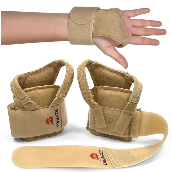 Ezy Wrap Ezy Pro Hero Gymnast Wrist Brace – Wrist Support Brace with Removable Palm Pad for Vault, Floor & Tumbling (Pair - Small)