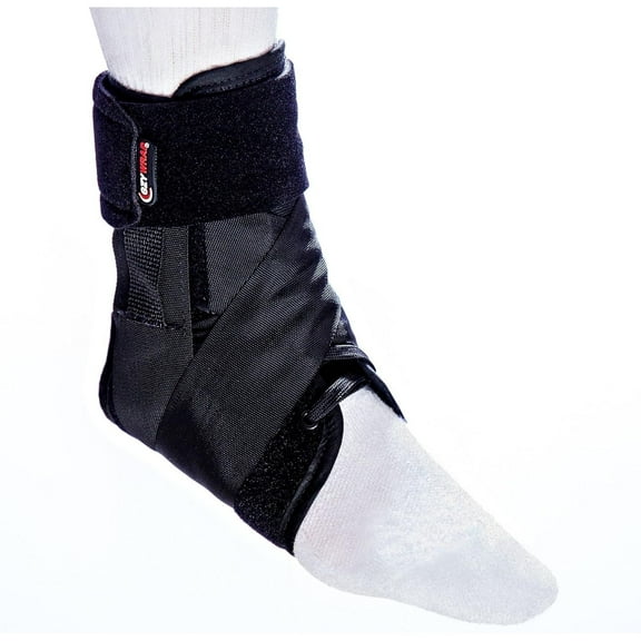 Ezy Wrap Speed Lacer Ankle Orthosis | Ankle Support Brace | Ankle Brace for Women & Men | Ankle Support Strap for Sprain, Ankle Sleeve, Ankle Wrap Foot Brace | XL | (Single/Black)