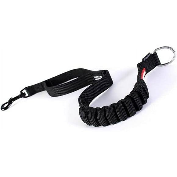 EzyDog Zero Shock Premium Bungee Dog Leash Extension - Provides Superior Safety and Comfortability - Traffic Control Handle with a High-Strength Metal Attachment Point (24, Black)