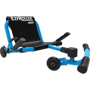 EzyRoller Mini - Blue - Ride-On Scooter, Cambering Motion, Pedal Free Cart, Hand Brakes, Extendable Frame, 45lb Capacity, Toddler & Kids Ages 2+