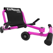 EzyRoller: Classic - Pink - Ride-On Scooter, Cambering Motion, Pedal Free Cart, Hand Brakes, Extendable Frame, 154lb Capacity, Kids Ages 4+