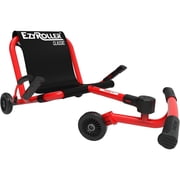 EzyRoller Classic - Red - Ride-On Scooter, Cambering Motion, Pedal Free Cart, Hand Brakes, Extendable Frame, 154lb Capacity, Kids Ages 4+