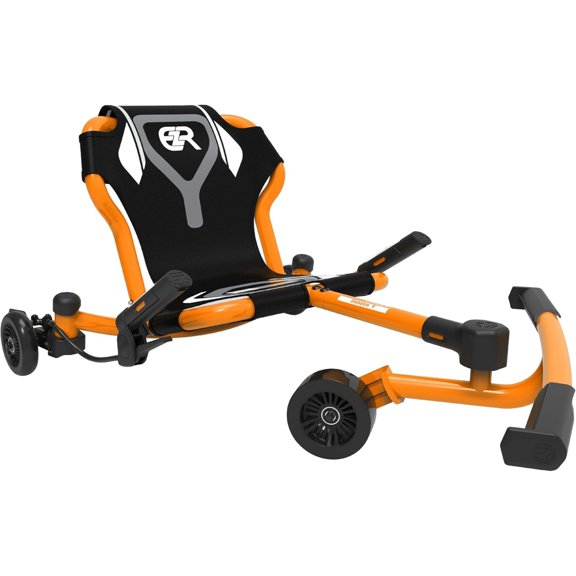 EzyRoller: Drifter X - Orange - Ride-On Scooter, Cambering Motion, Pedal Free Cart, Hand Brakes, Extendable Frame, 154lb Capacity, Adults & Kids 6+
