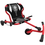 EzyRoller Drifter Pro X - Bravo Red Ride-On Scooter, Cambering Motion, Pedal Free Cart, Hand Brakes, Extendable Frame, 220lb Capacity, Kids-Adults 9+