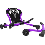 EzyRoller Drifter X - Purple - Ride-On Scooter, Cambering Motion, Pedal Free Cart, Hand Brakes, Extendable Frame, 154lb Capacity, Adults-Kids Ages 6+