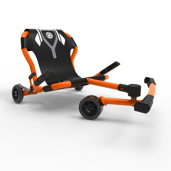 EzyRoller: Classic X - Orange - Ride-On Scooter, Cambering Motion, Pedal Free Cart, Hand Brakes, Extendable Frame, 154lb Capacity, Kids Ages 4+