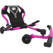 EzyRoller Classic X - Pink - Ride-On Scooter, Cambering Motion, Pedal Free Cart, Hand Brakes, Extendable Frame, 154lb Capacity, Kids Ages 4+