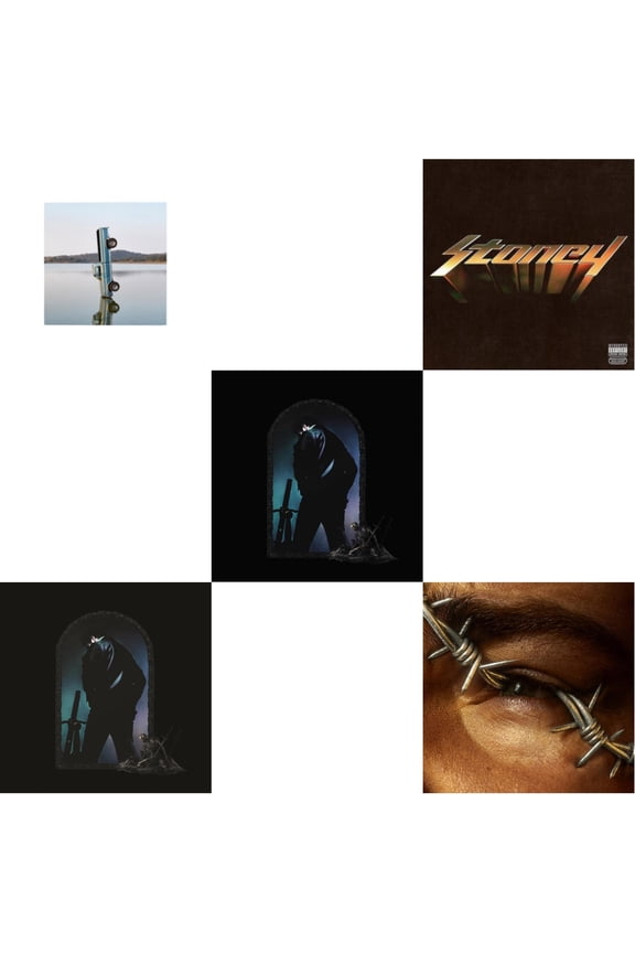 F-1 Trillion (2LP) & Hollywood's Bleeding (Lavender Vinyl/2LP) & Hollywood's Bleeding (2LP/Pink Vinyl) & Stoney (Orange LP Vinyl) & Beerbongs & Bentleys (2LP/Clear Vinyl)