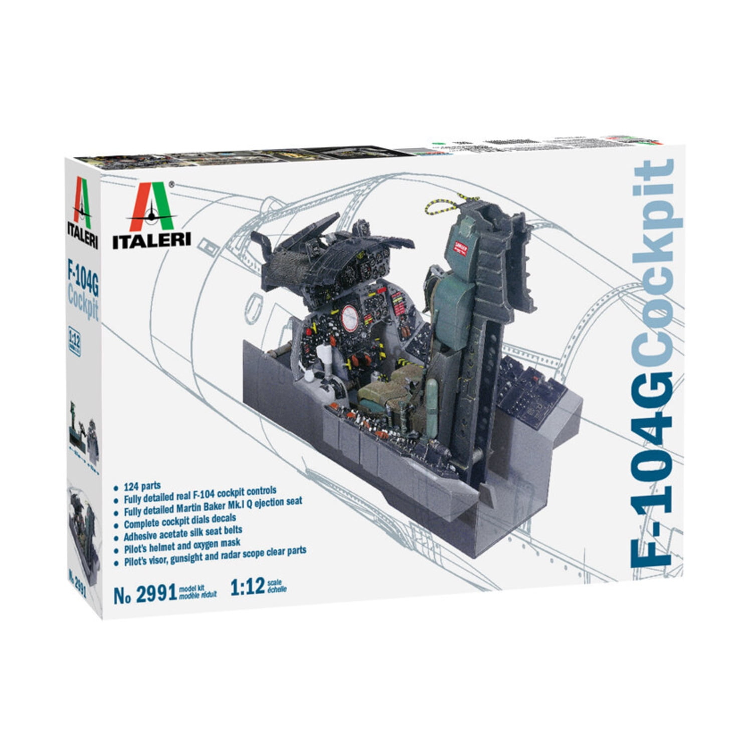 【お気に入り】 Italeri F-104 G Cockpit (1/12 Scale) New - Walmart.com 航空機・ヘリコプター