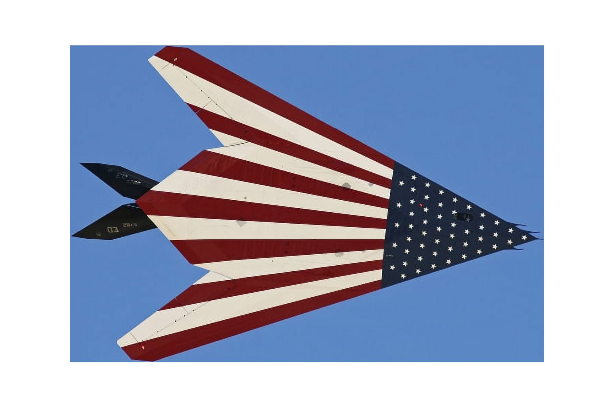 F-117 Nighthawk flying over California Canvas Art - Phil WallickStocktrek Images (17 x 12)