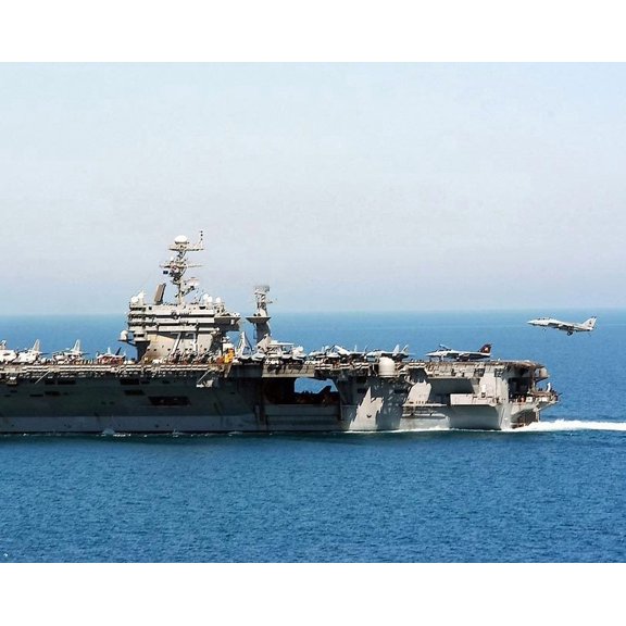 F-14 / F-14B Tomcat & USS George Washington Style - B - 24x36 Inch Laminated Aviation Poster - Stunning Detail and Bold Colors