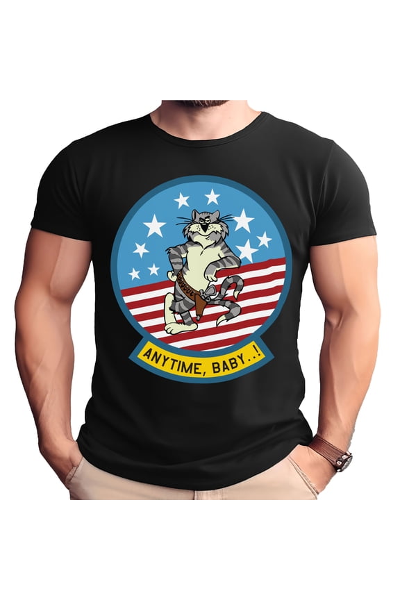 F-14 Tomcat Anytime Baby Patch T-Shirt-Large