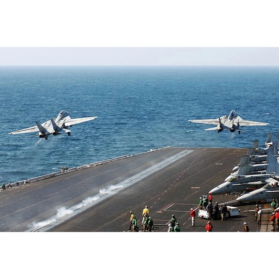 F-14B Tomcat Swordsmen VF-32 - 12x18 Inch Laminated Aviation Poster - Stunning Detail and Bold Colors