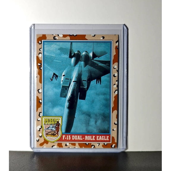 F-15 Dual-Role Eagle 1991 Topps Desert Storm #117 Card