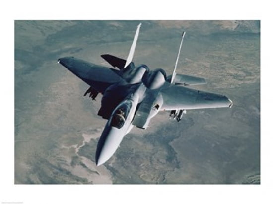 F-15 Eagle Fighter Jet US Air Force Canvas Art - (24 x 18)