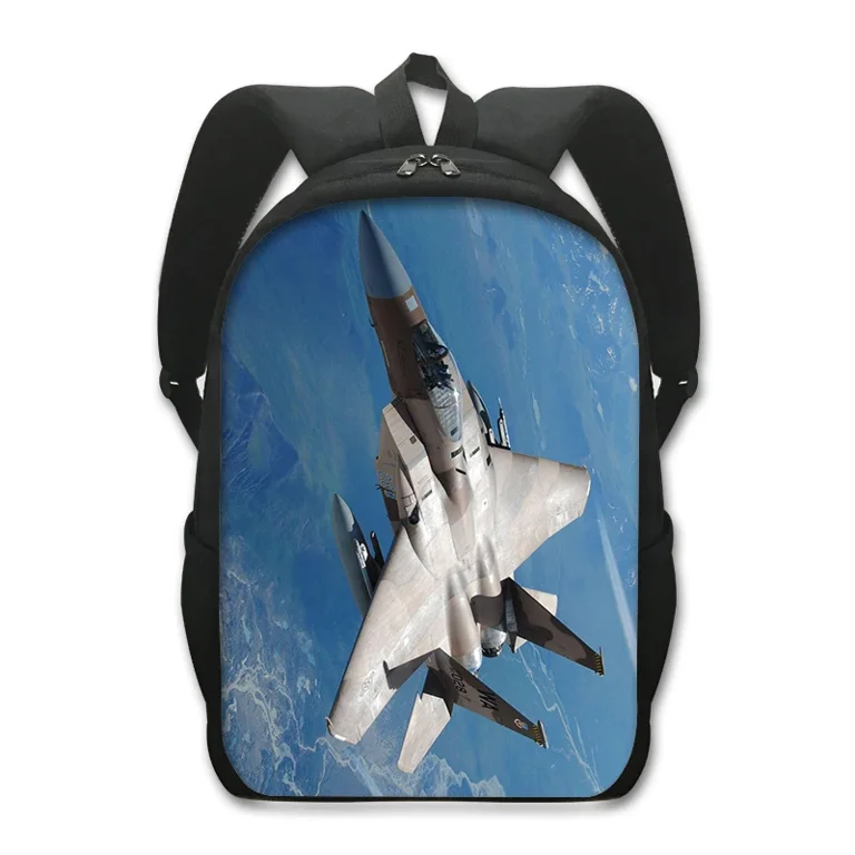 F 15 Eagle Military Fighter Jet Backpack F 22 Raptor Men Travel Bags Teenager Boys Children School Bags Male Rucksack Bookbag