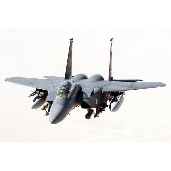 F-15 / F-15E Strike Eagle Fighter Aircraft - 24x36 Inch Laminated Aviation Poster - Stunning Detail and Bold Colors