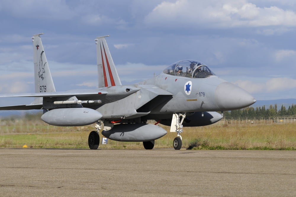 F-15D Baz from the Israeli Air Force Canvas Art - Riccardo NiccoliStocktrek Images (17 x 12)
