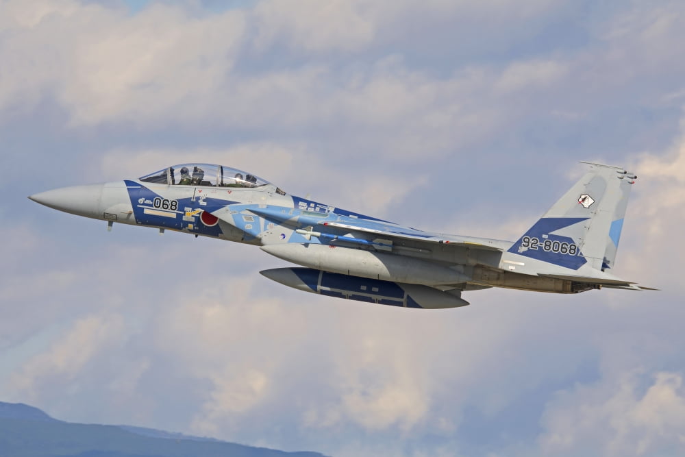 F-15DJ Eagle of the Japan Air Self-Defense Force Canvas Art - Phil WallickStocktrek Images (34 x 23)