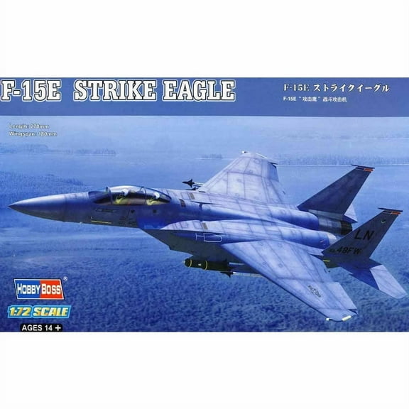 F-15E Strike Eagle 1/72 Scale Plastic Model Kit Hobby Boss