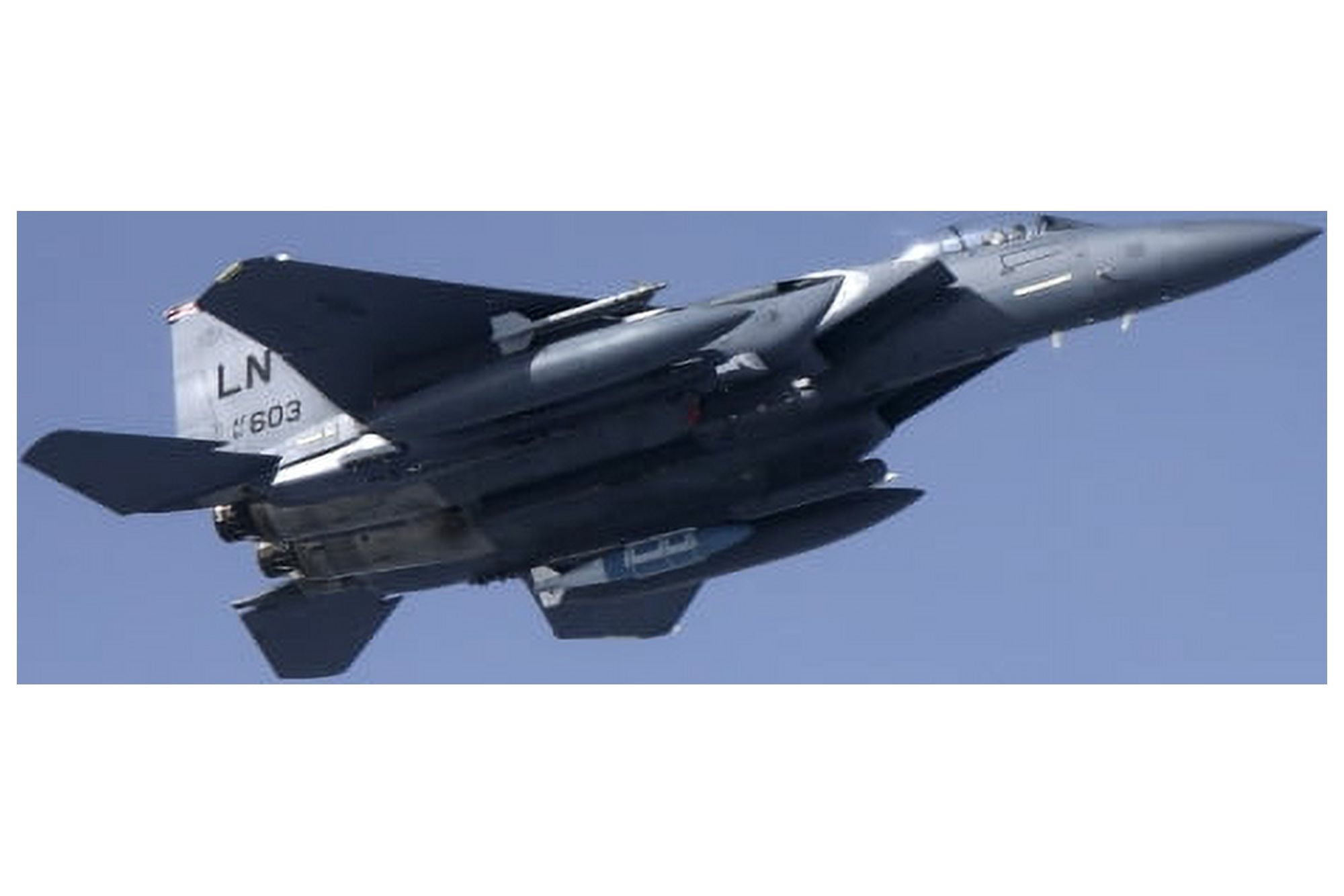 F-15E Strike Eagle of the US Air Force Canvas Art - Daniel KarlssonStocktrek Images (18 x 12)