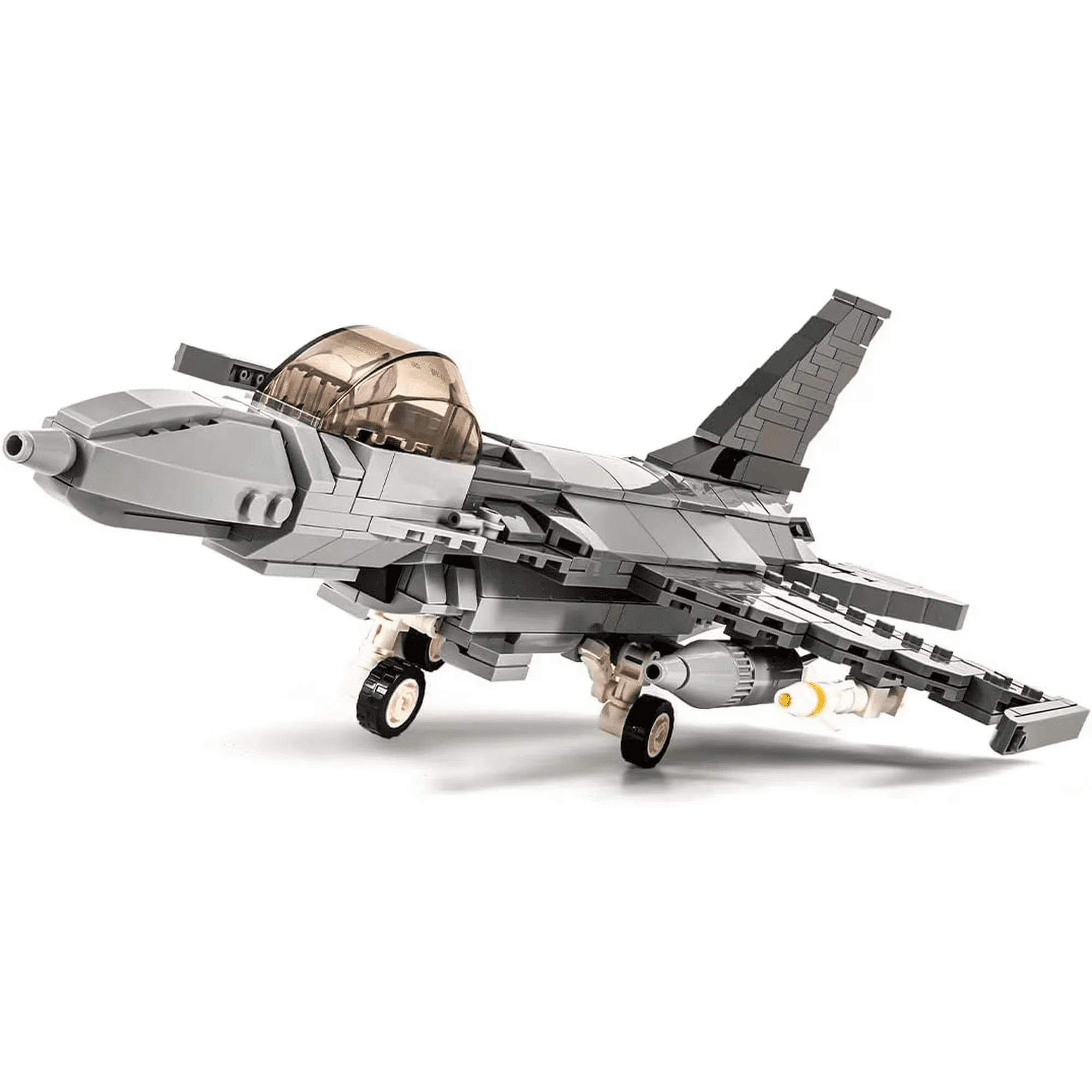 F-16 Fighting Falcon Military Aircraft Building Set, 520PCS Air Force Model Kit, Gift for Adults & Boys