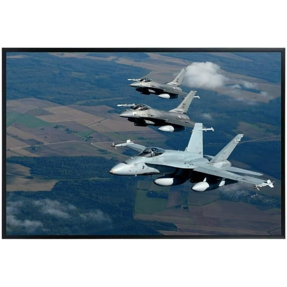 F-16 Fighting Falcon Poster | Military Jet Wall Art | Air Force & Navy Aircraft Photography & Artwork Print | Gifts for Aviation Enthusiasts & Pilots