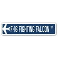 thumbnail image 1 of F-16 Fighting Falcon Street Sign Air Force Aircraft Military | Indoor/Outdoor | 24" Wide, 1 of 1