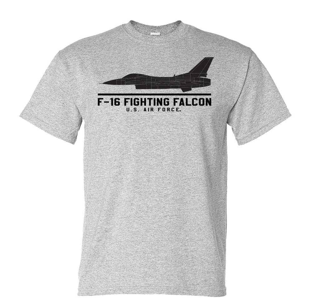 F-16 Fighting Falcon Us Air Force Men T-Shirt Short Sleeve Casual ...