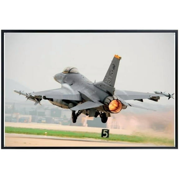 F-16 Fighting Falcon Wall Art  Military Aviation Poster for Hangar, Air Force, and Navy Decor  Perfect Gift for Pilots and Aviation Enthusiasts