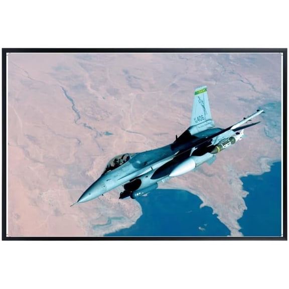 F-16 Fighting Falcon Wall Art Set  2-Piece Military Aviation Poster for Air Force and Navy Enthusiasts  Ideal Gift for Pilots and Aviation Lovers