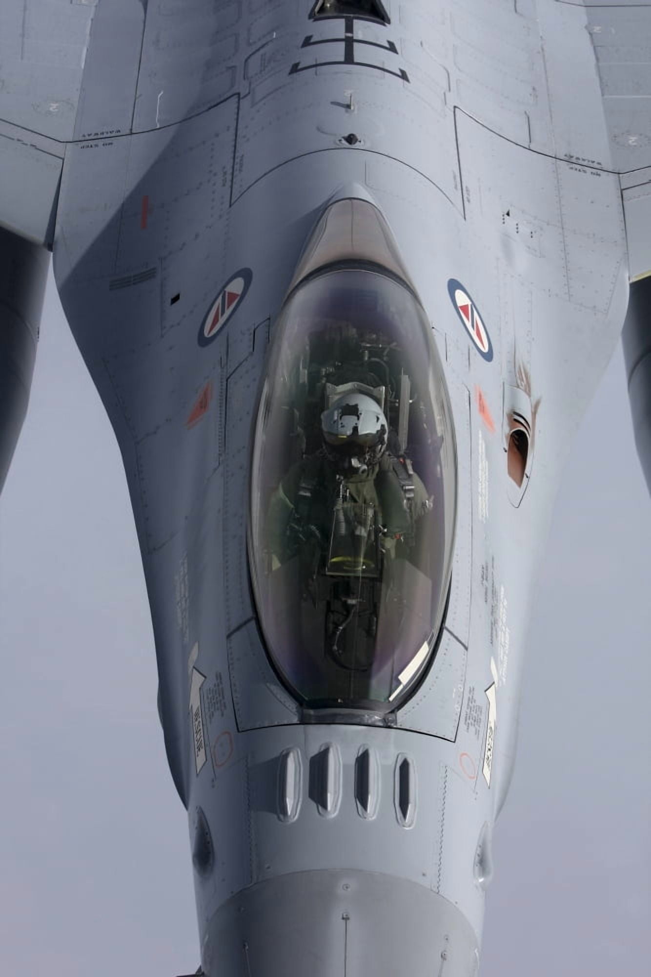 F-16 Fighting Falcon of the Norwegian Air Force Canvas Art - Daniel KarlssonStocktrek Images (12 x 18)