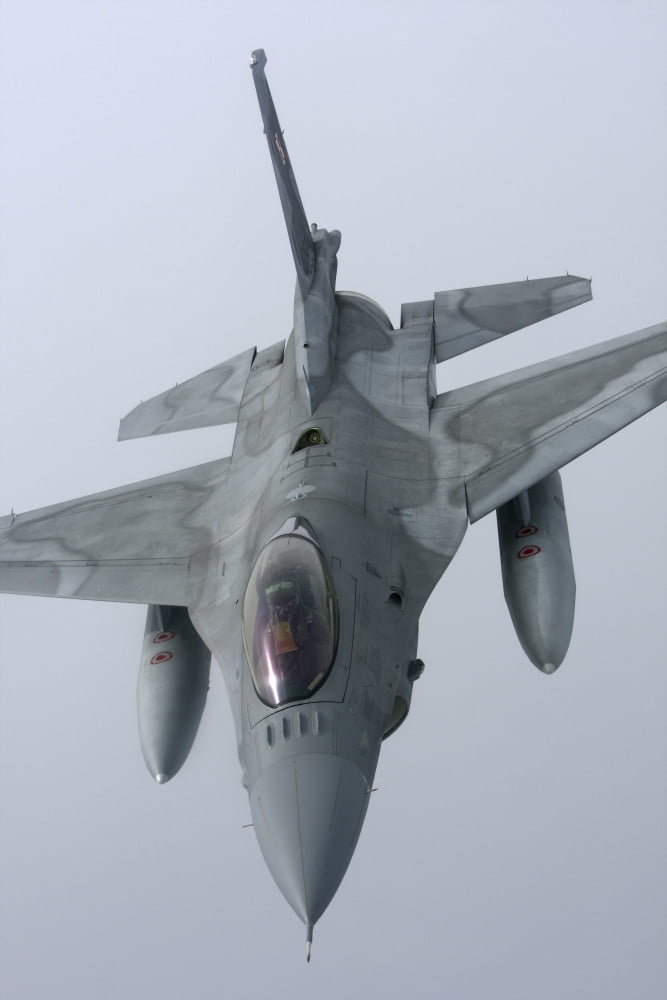 F-16 Fighting Falcon of the Polish Air Force Canvas Art - Daniel KarlssonStocktrek Images (24 x 35)