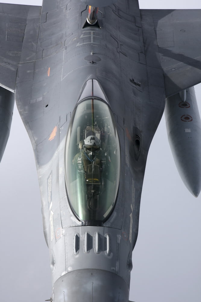 F-16 Fighting Falcon of the Portugese Air Force Canvas Art - Daniel KarlssonStocktrek Images (12 x 18)